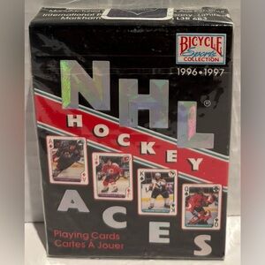 Vintage New Sealed - NHL HOCKEY ACES PLAYING CARDS 1996-97 BICYCLE